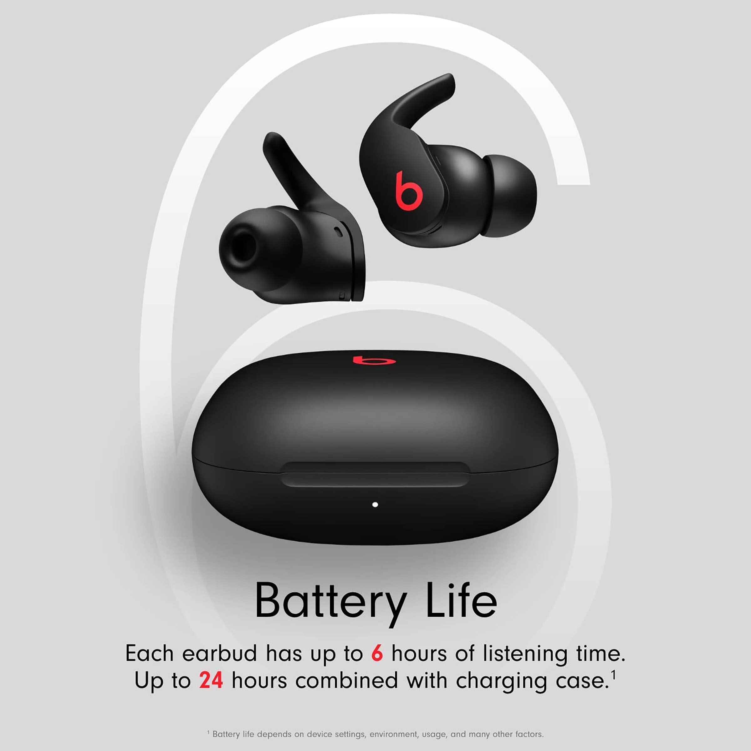 beats Fit Pro MK2F3ZM A TWS Earbuds with Active Noise Cancellation Sweat Water Resistant 24 Hours Playtime Beats Black